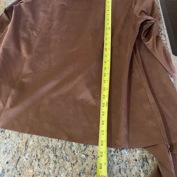 Soft Surroundings Drape Faux Suede Jacket - Picture 10 of 12